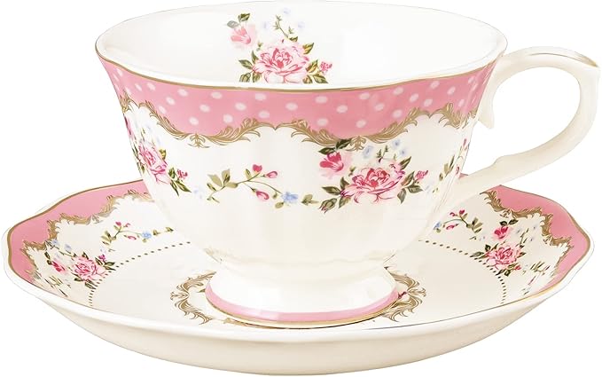 Fanquare English Floral Porcelain Elegant Tea Set