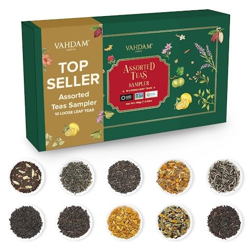 VAHDAM, Assorted Loose Leaf Tea Sampler